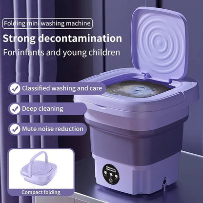 Foldable & Portable Mini Washing Machine