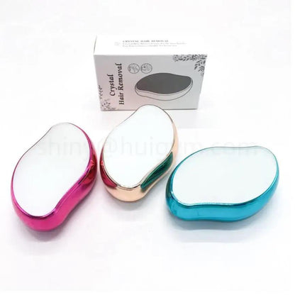 Crystal Hair Eraser - Magic Crystal Hair Remover, Painless Hair Removal With Epilator Mini Hair Remover For Men And Women Leg Arm Back Soft Smooth Silky Skin(Random Color)
